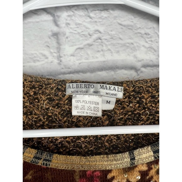 Alberto Makali Vintage floral long sleeve blouse size M. - Picture 4 of 7